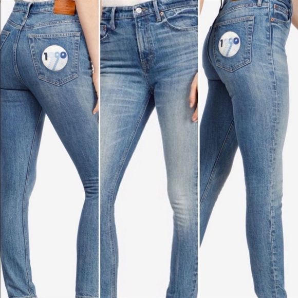 lucky brand•”1990” hi rise bridgette skinny style pocket patch denim jea… - Picture 2 of 13